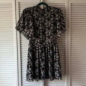 Cute Floral Dress with Back Tie Detail